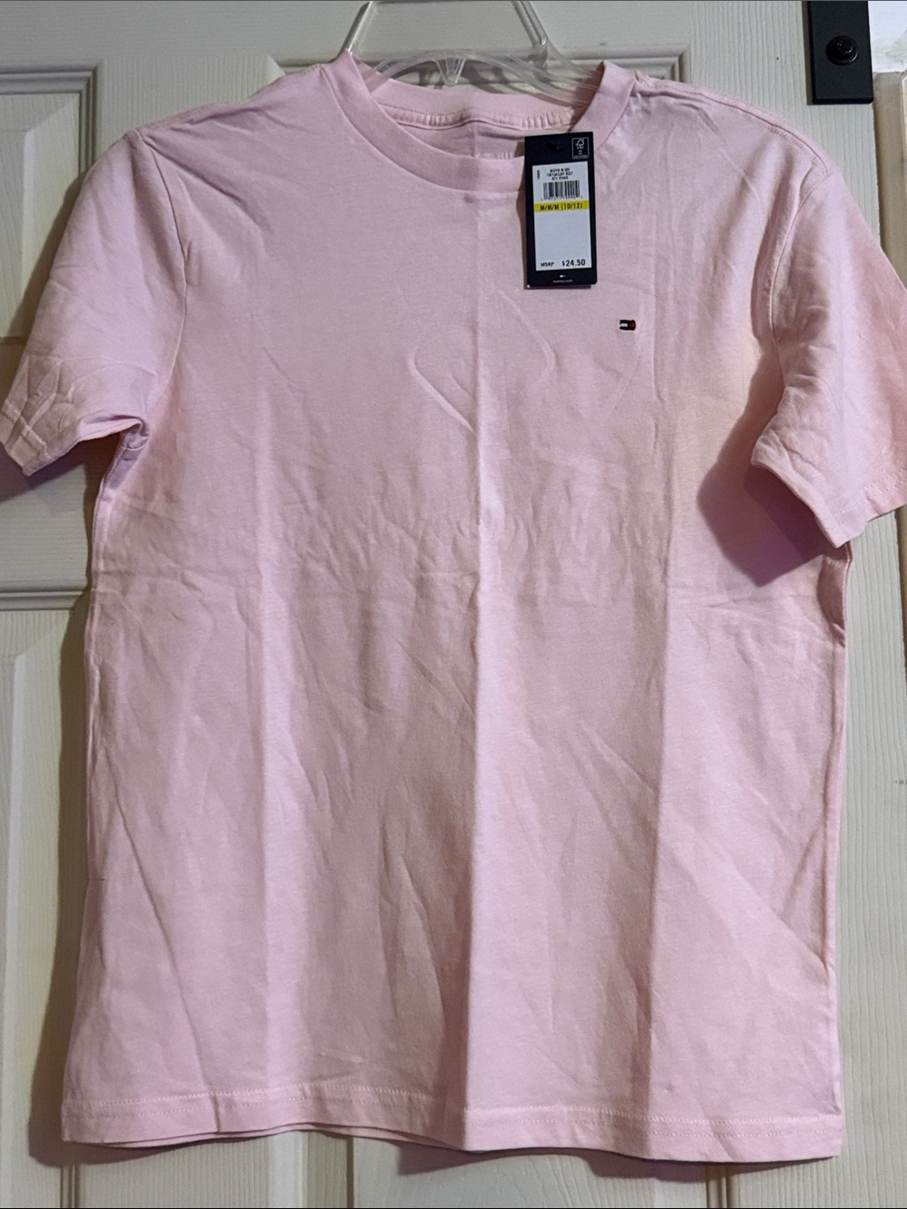 Tommy Hilfiger Pastel Pink Classic Crew Tee